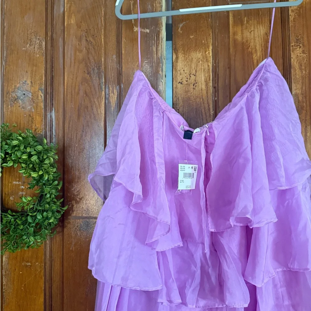 NWT American Eagle Outfitters Pink and Purple Strapless Sundress - Picture 5 of 8